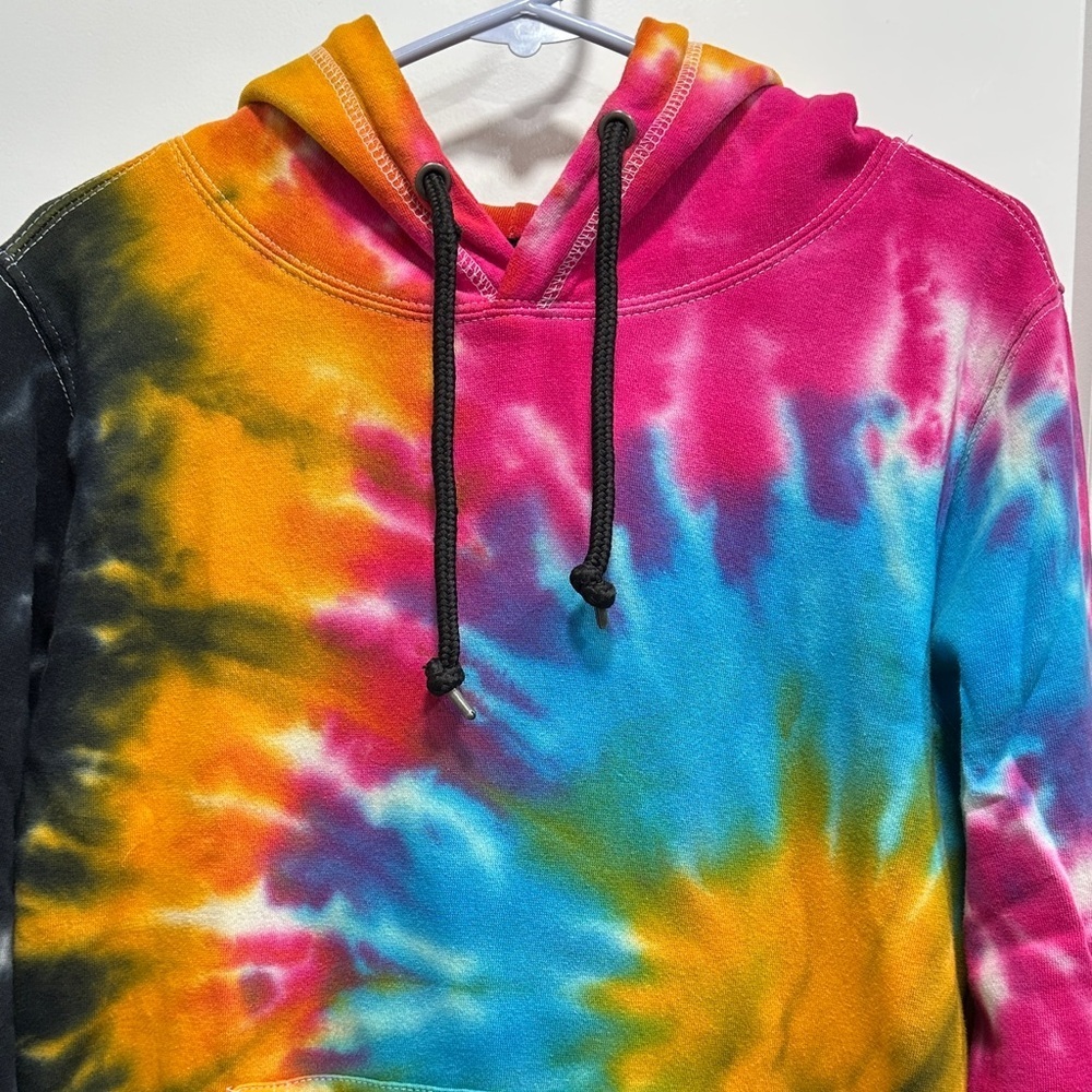 Colorful Tie-Dye Hoodie - Size Small - Picture 3 of 8